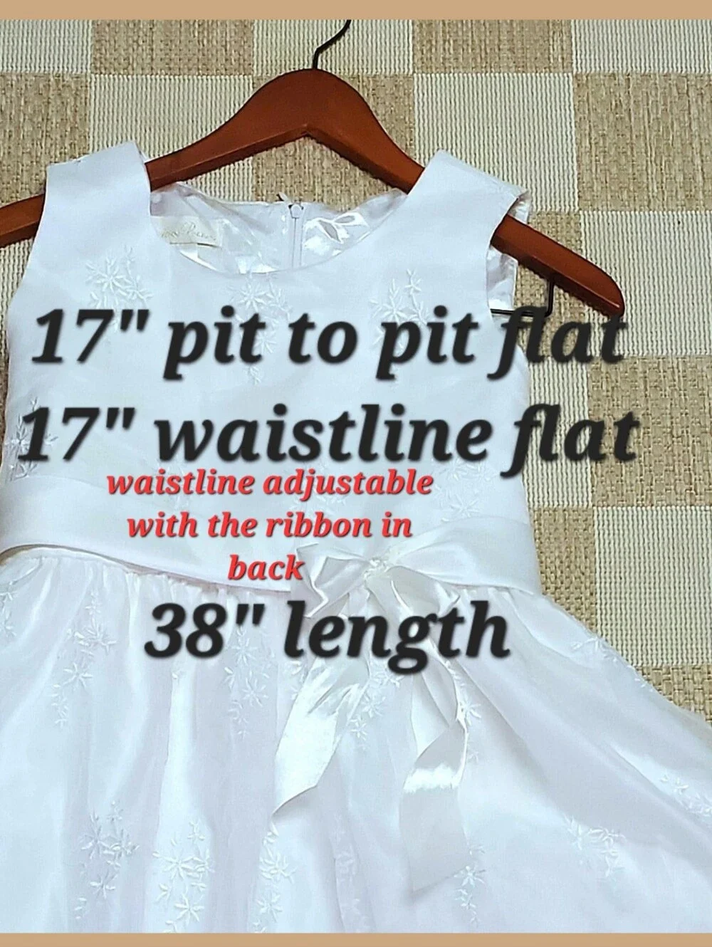 American Princess Girl's White Special Occasion Dress
